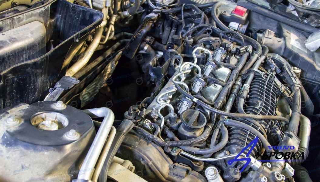 Volvo V50 ремонт двигателя по причине перегрева