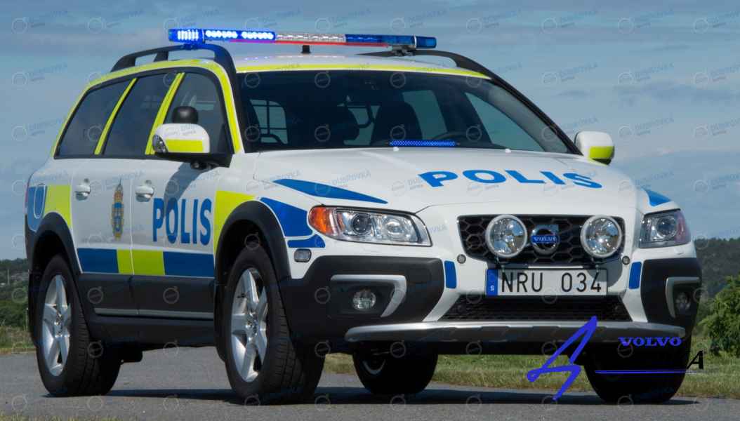 Volvo XC70 полицейская подвеска и изменение дорожного просвета